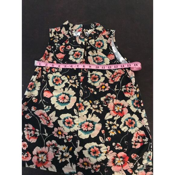 Anthropologie Vanessa Virginia Derva Floral Twisted High Neck Tank - Extra Small - Picture 4 of 9